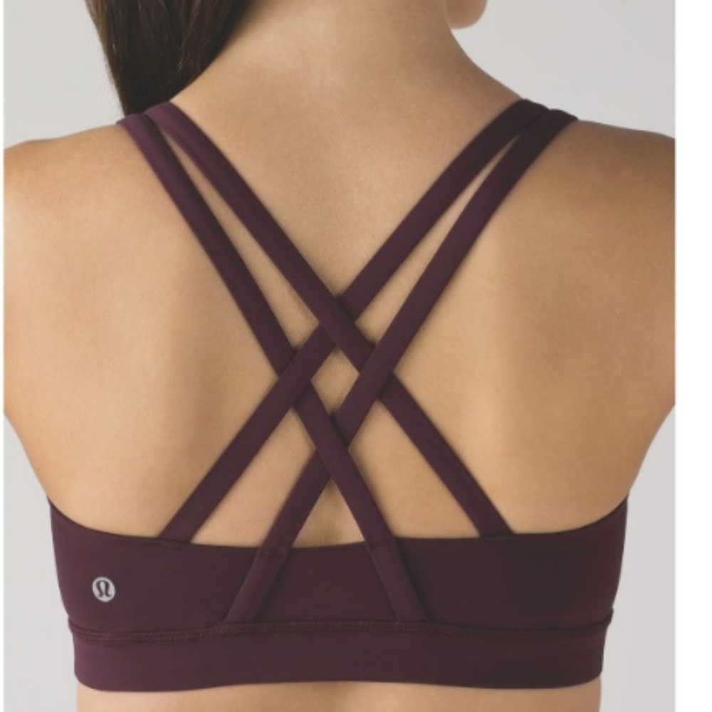 Lululemon Energy Bra - Bordeaux Drama (8) Deep Red